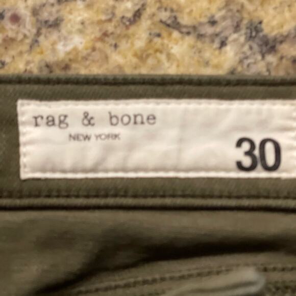 Rag & Bone Levisarmy greencolor stretch 5 pocket zip fly button closure - Picture 3 of 4